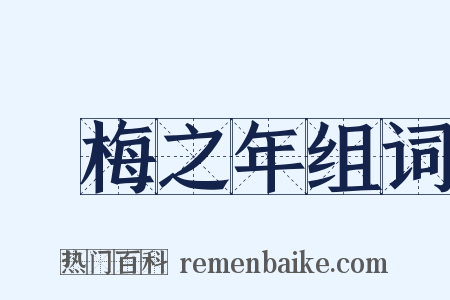 摽梅之年组词是什么意思的图片